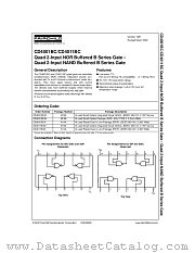 CD4001BCSJ datasheet pdf Fairchild Semiconductor