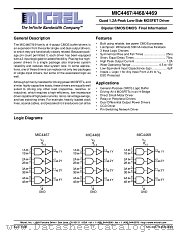 MIC4467 datasheet pdf Micrel Semiconductor