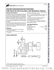 ADC0832CCN datasheet pdf National Semiconductor