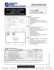 APTLGF70U120T datasheet pdf Advanced Power Technology