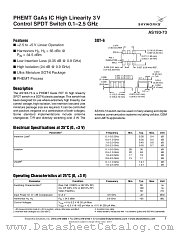 AS193-73 datasheet pdf Skyworks Solutions