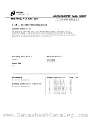 JM54AC139B2A datasheet pdf National Semiconductor