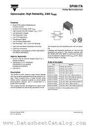 SFH617A-3X006 datasheet pdf Vishay