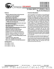 CY7C1312BV18-167BZXC datasheet pdf Cypress
