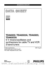TDA6503ATS/C1 datasheet pdf Philips
