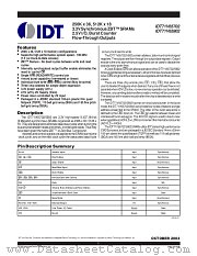 IDT71V65902S80BQ datasheet pdf IDT