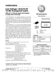 74VCX16373DT datasheet pdf ON Semiconductor