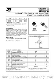 STB85NF55T4 datasheet pdf ST Microelectronics