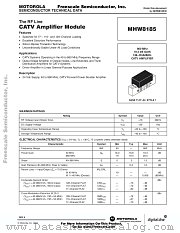 MHW8185 datasheet pdf Freescale (Motorola)