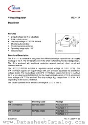 IFX1117 GSV datasheet pdf Infineon