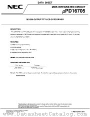 UPD16705NL-XXX datasheet pdf NEC