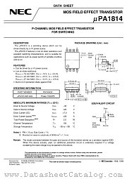 UPA1814GR-9JG-E1 datasheet pdf NEC