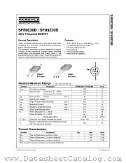 SFR9230BTM datasheet pdf Fairchild Semiconductor