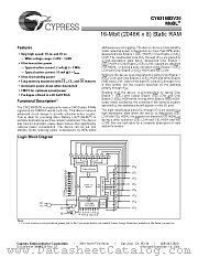 CY62168DV30LL-55BVI datasheet pdf Cypress