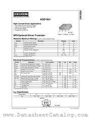 KSD1621UTF datasheet pdf Fairchild Semiconductor