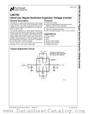 LM2780TPX datasheet pdf National Semiconductor
