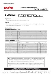 SCH2503 datasheet pdf SANYO