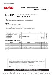 SBE601 datasheet pdf SANYO