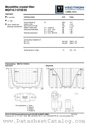 MQF10.7-0750/03 datasheet pdf Vectron