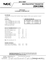 2SK3366-Z-E1 datasheet pdf NEC