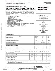 MRF281SR1 datasheet pdf Freescale (Motorola)