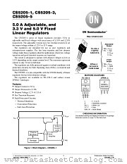 CS5205-3GDPR3 datasheet pdf ON Semiconductor