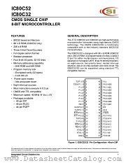 IC80C52 datasheet pdf ICSI