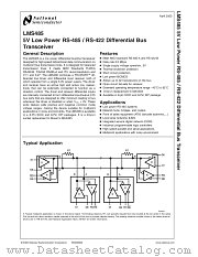 LMS485 datasheet pdf National Semiconductor