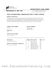 5962-9214801QSA(54ABT245W-QML) datasheet pdf National Semiconductor