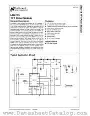 LM2715MT-ADJ datasheet pdf National Semiconductor
