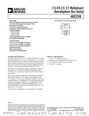 ADG3249 datasheet pdf Analog Devices