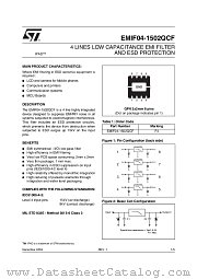 EMIF04-1502QCF datasheet pdf ST Microelectronics