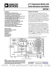 ADT7461 datasheet pdf Analog Devices