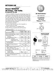 MTP29N15E datasheet pdf ON Semiconductor