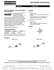HUF75321D3ST datasheet pdf Fairchild Semiconductor