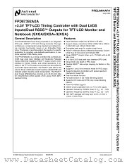 FPD87392AXA datasheet pdf National Semiconductor