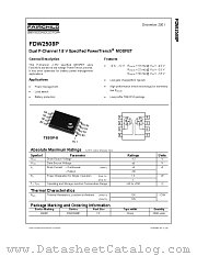 FDW2508P_NL datasheet pdf Fairchild Semiconductor