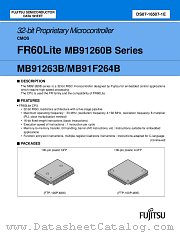 MB91F264B datasheet pdf Fujitsu Microelectronics