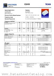 C2410 datasheet pdf Vectron