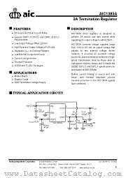 AIC1383A datasheet pdf Analog Integrations Corporation