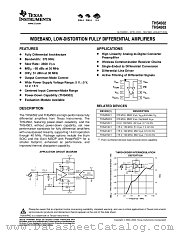 THS4502CDGKR datasheet pdf Texas Instruments