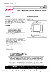 LC75848T datasheet pdf SANYO