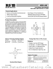 NBB-500 datasheet pdf RF Micro Devices