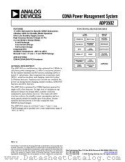 ADP3502ASU-REEL datasheet pdf Analog Devices