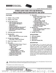 PCM2903E/2K datasheet pdf Texas Instruments