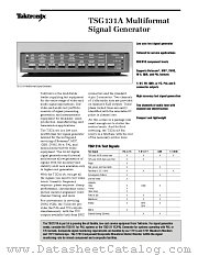 TSG131A datasheet pdf Tektronix