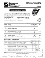 APT35GP120JDF2 datasheet pdf Advanced Power Technology