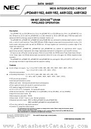 UPD4481162GF-C75 datasheet pdf NEC