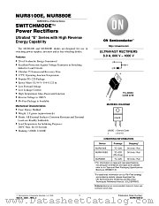 MUR880E datasheet pdf ON Semiconductor