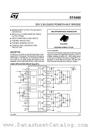 STA50013TR datasheet pdf ST Microelectronics